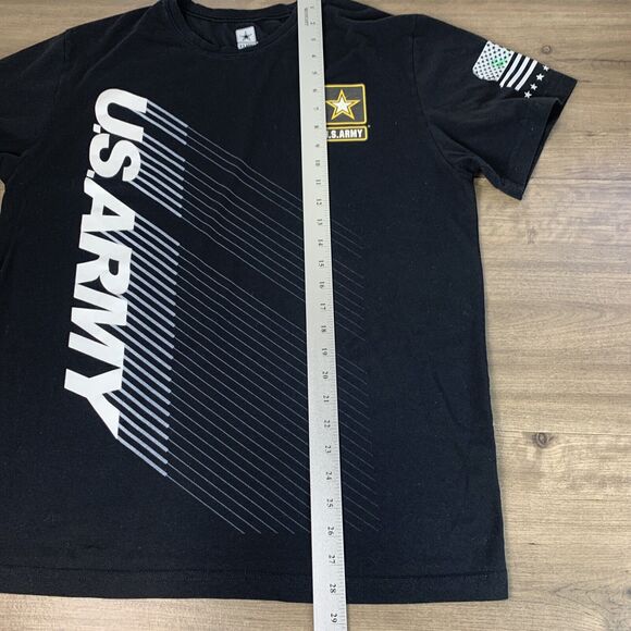 US Army Mens T Shirt Military Tee Size Large Black Short Sleeve Veteran - Picture 5 of 10
